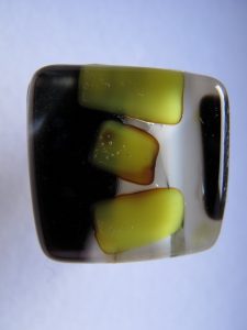 Bague en verre, bijoux fantaisie