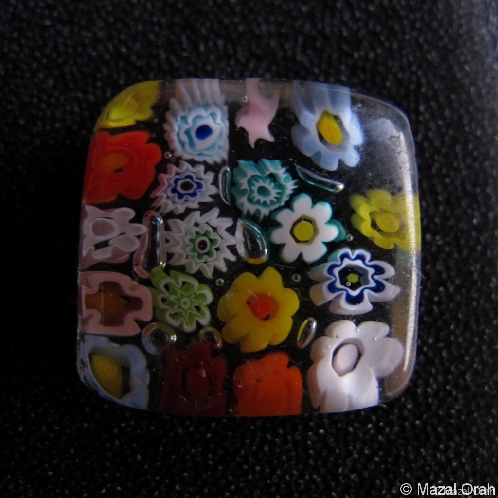 Bague en verre, bijoux fantaisie