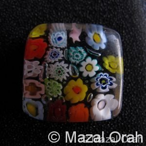Bague en verre, bijoux fantaisie