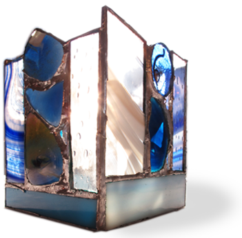 Photophore en vitrail
