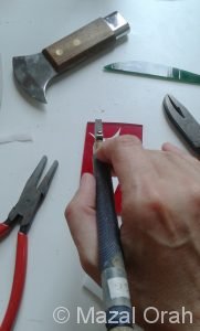 Travail du vitrail